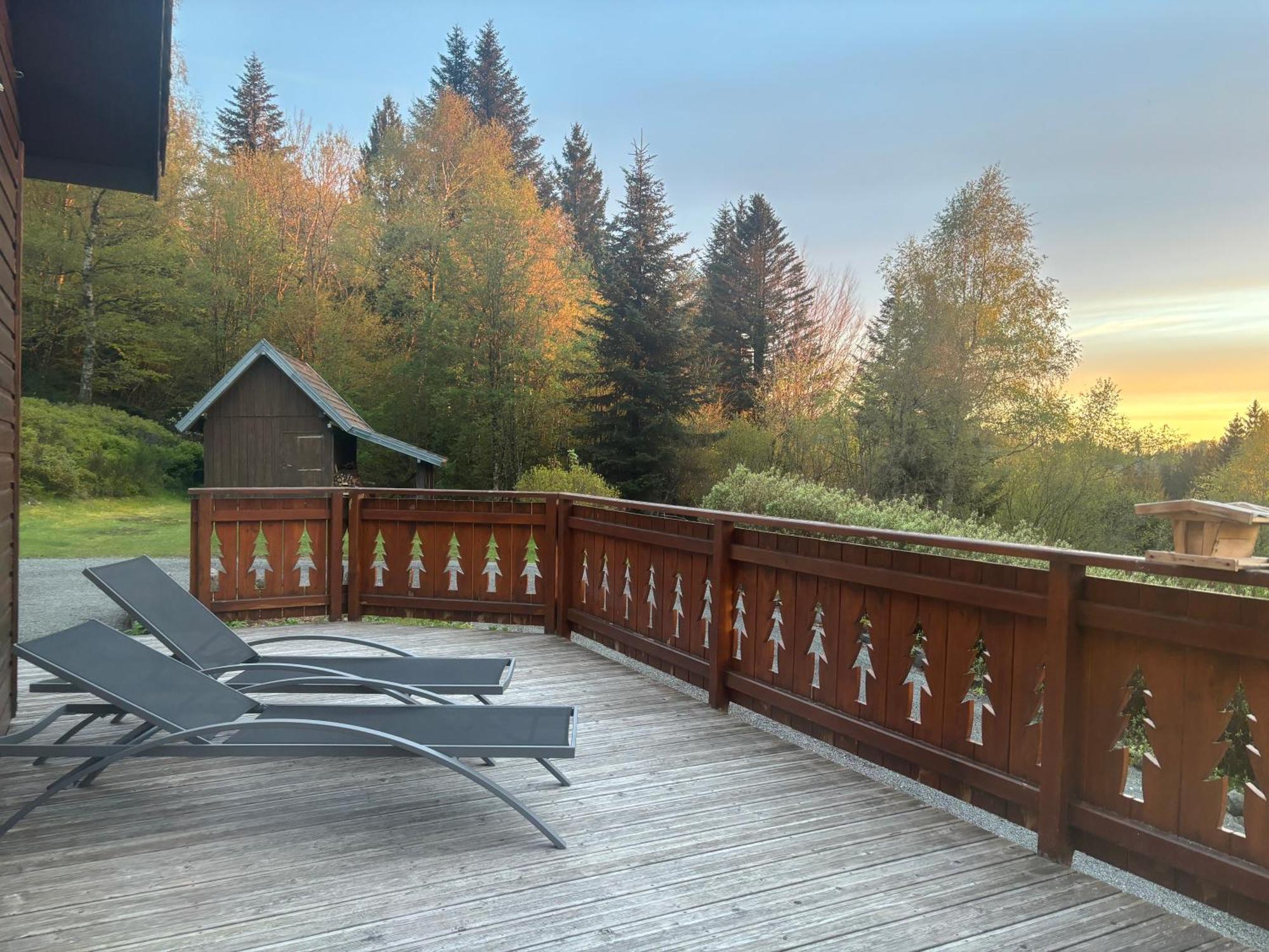 Chalet Avec Jacuzzi Prive, Vue Sur Les Vosges Belfahy Exterior photo