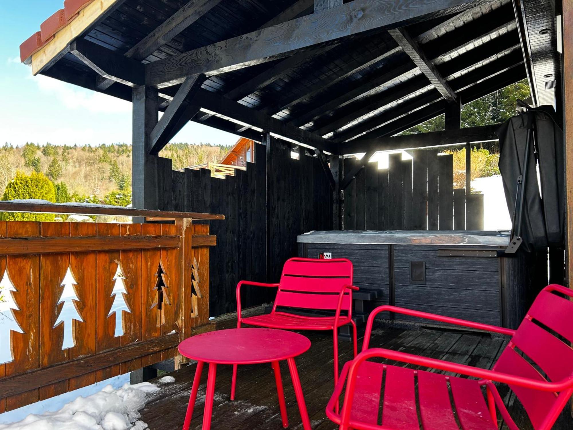 Chalet Avec Jacuzzi Prive, Vue Sur Les Vosges Belfahy Exterior photo